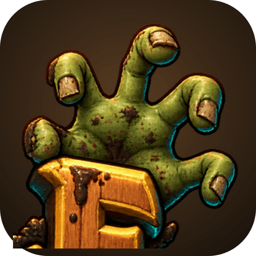 The Muddle Ages icon: the logo's zombie hand gripping a wooden letter